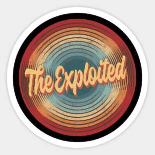 The Exploited Vintage Circle Sticker